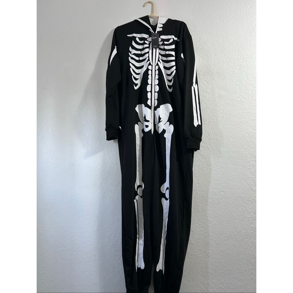 Just Love Adult NWT  One Piece Women’s Skeleton Pajamas Costume 6950 Size L
